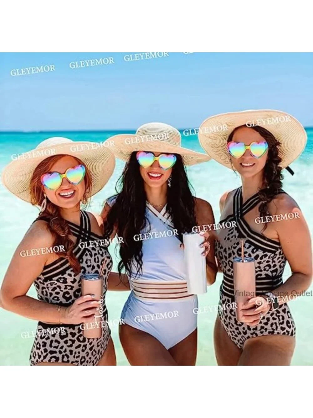 Polarized Heart Sunglasses for Women UV400 Protection Glasses